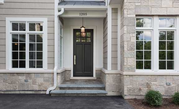 Newly installed windows and front door